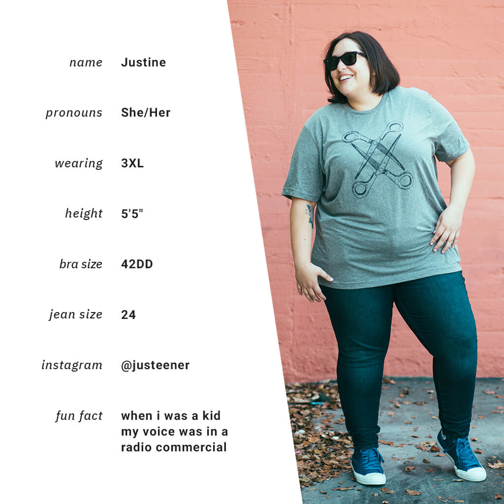 Basic Scissoring Grey Tri-Blend