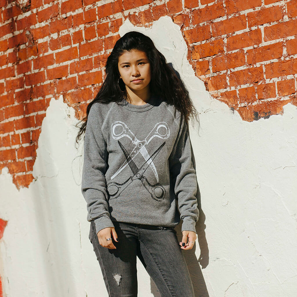 Basic Scissoring Sweatshirt