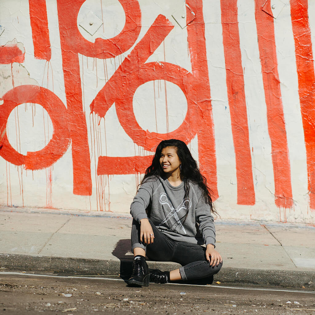 Basic Scissoring Sweatshirt