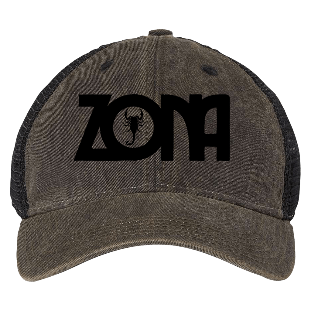 ZONA Washed Black Hat