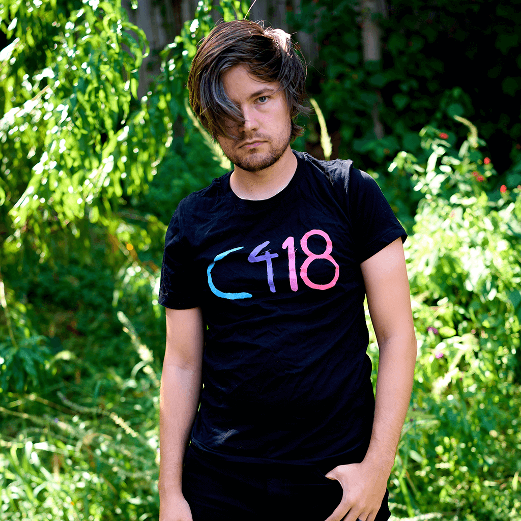 C418 Logo Black T-Shirt