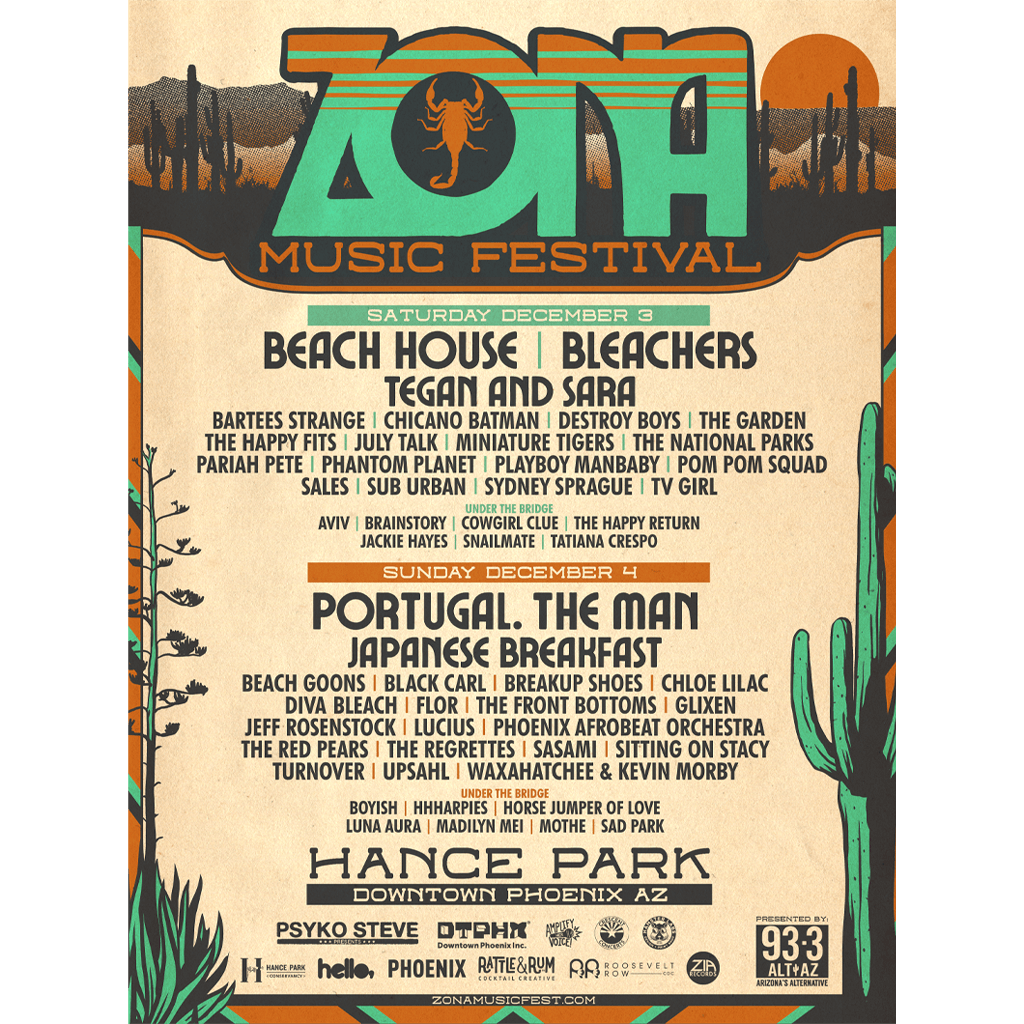 ZONA Music Festival 18x24 Lineup Poster