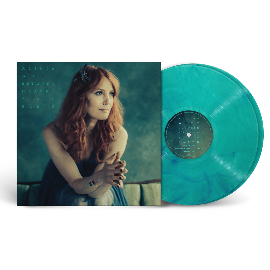 Between Heaven and Earth Sea Glass Turquoise Swirl Double Vinyl