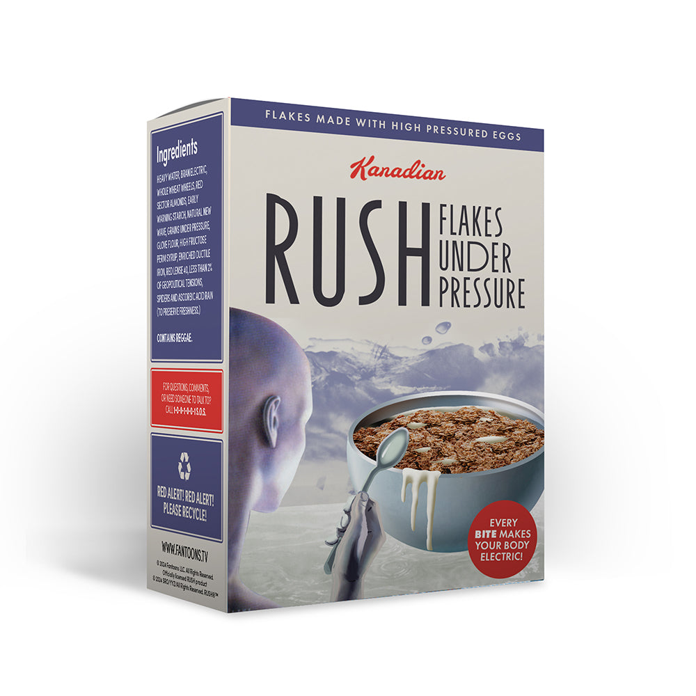 RUSH: Flakes Under Pressure Decorative Cereal Box