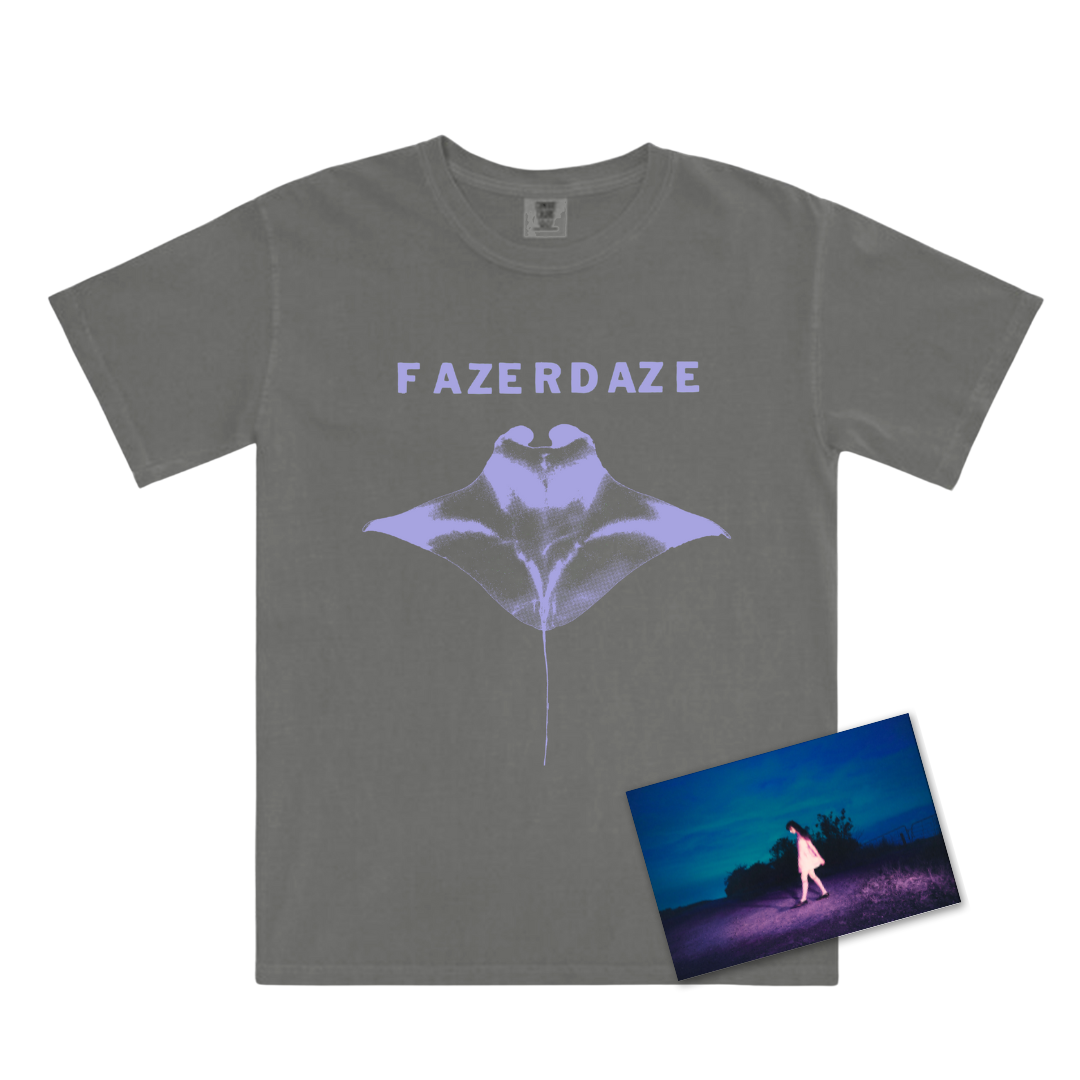 Manta Ray T-Shirt + Postcard Print