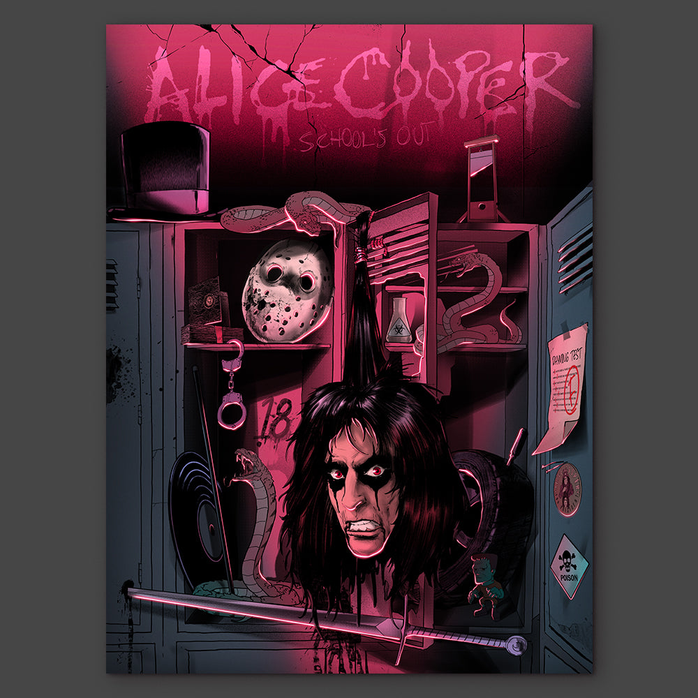 ALICE COOPER: SCHOOL'S OUT 50TH ANNIVERSARY POSTER