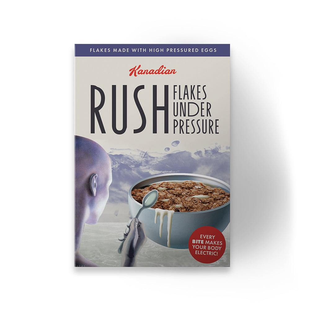 RUSH: Flakes Under Pressure Decorative Cereal Box