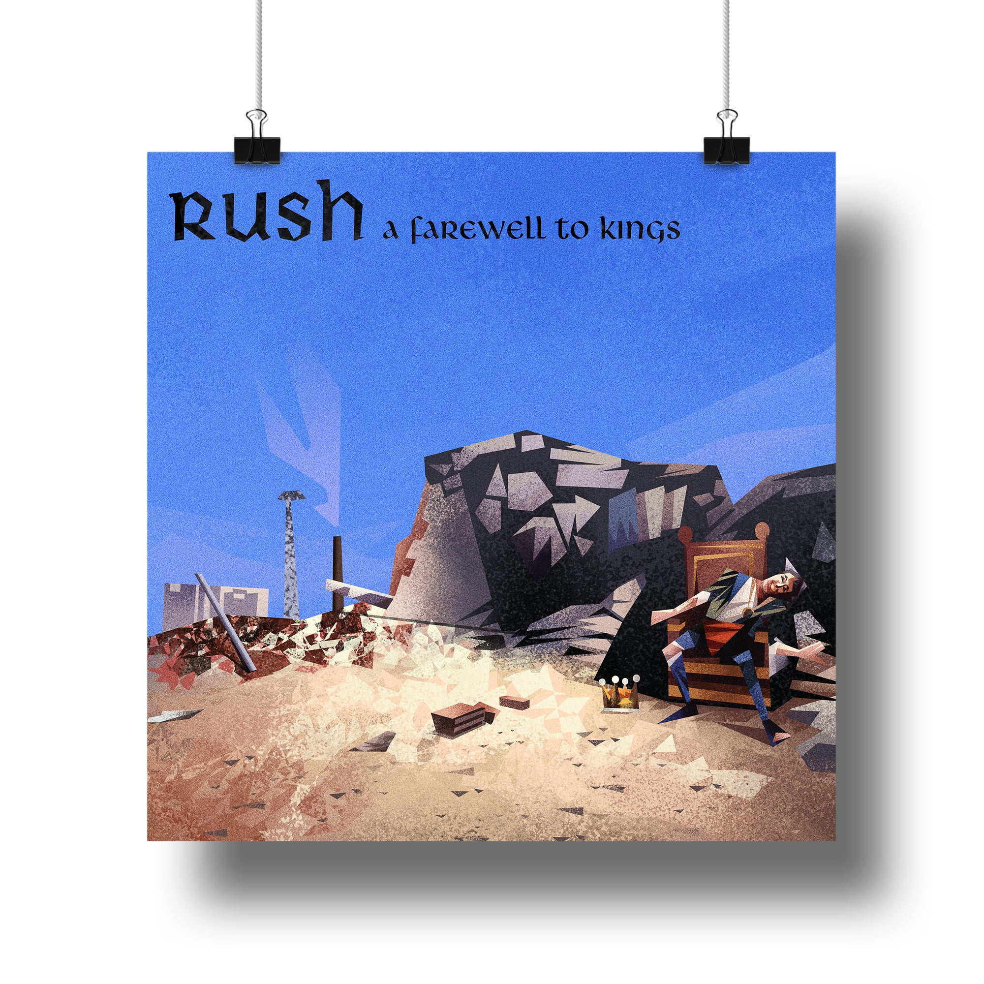 RUSH: A Farewell to Kings Cubist Print (LIMITED TO 30)