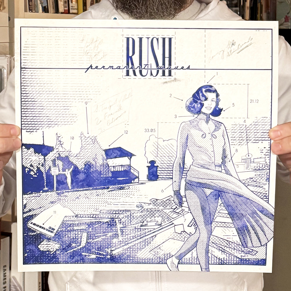 RUSH:  Permanent Waves Litho (LIMITED TO 40)