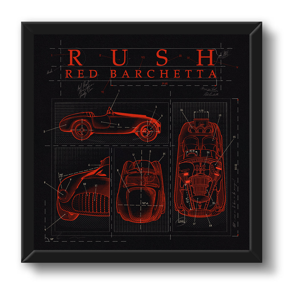Rush Red Barchetta Litho (Limited to 50)