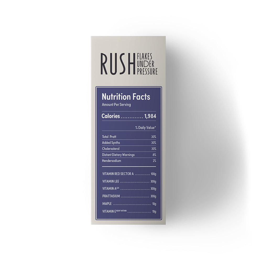 RUSH: Flakes Under Pressure Decorative Cereal Box