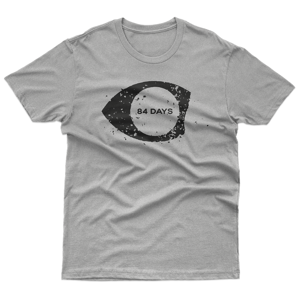 Eyeball Logo Athletic Grey T-Shirt (Standard Center Placement)