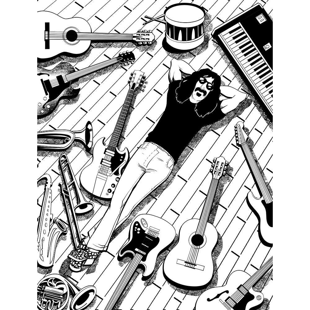 Frank Zappa Coloring Book