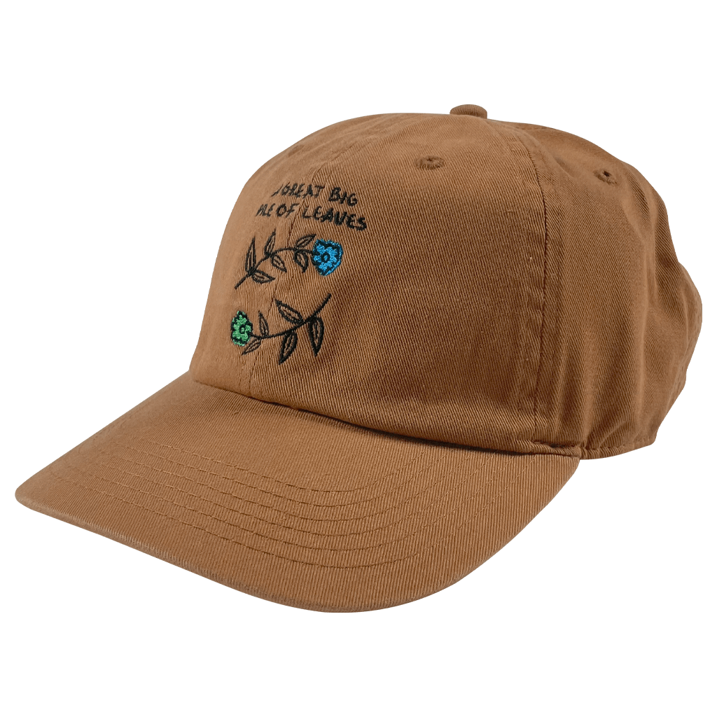 Blue & Green Flower Copper Brown Dad Hat