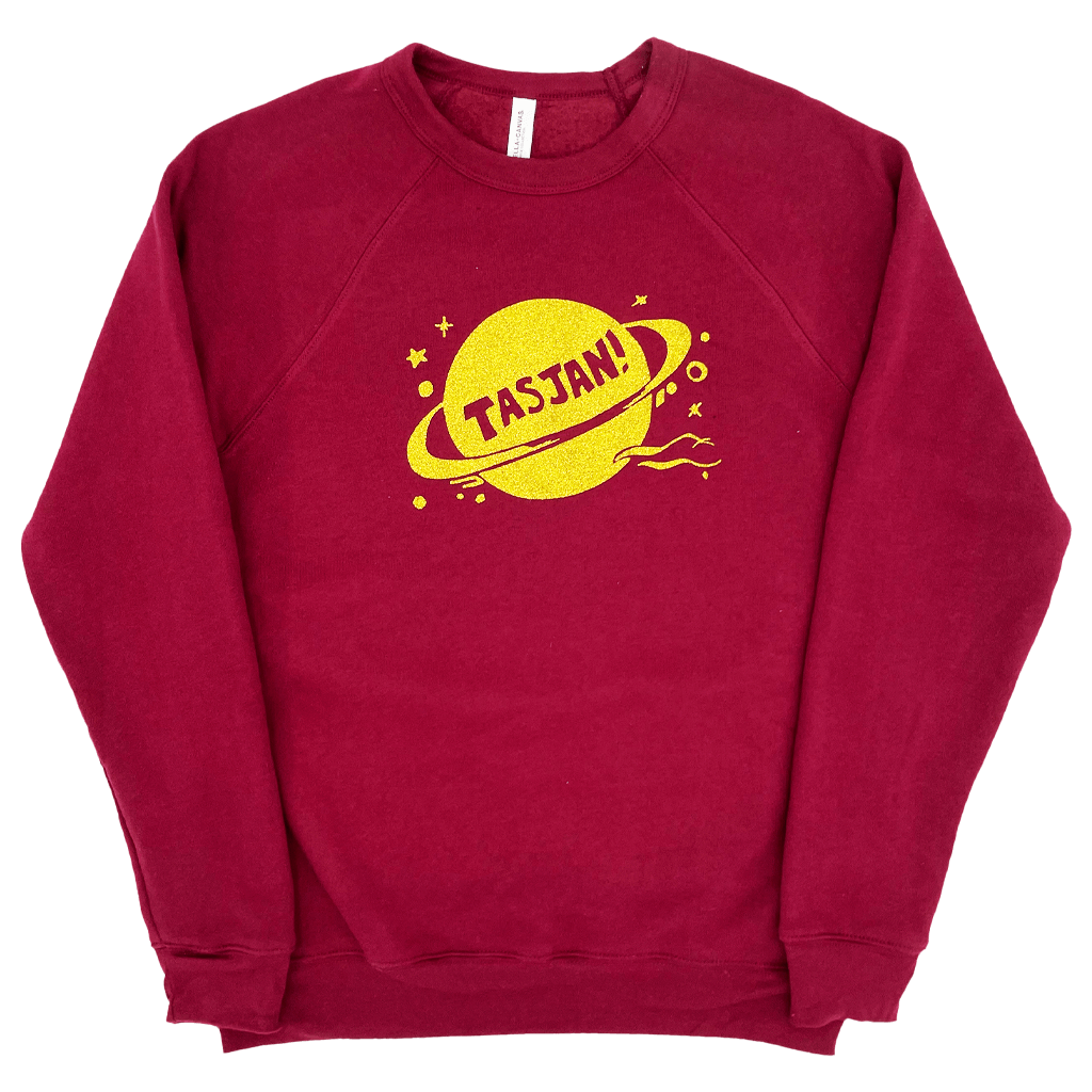 Maroon Glitter Sweatshirt