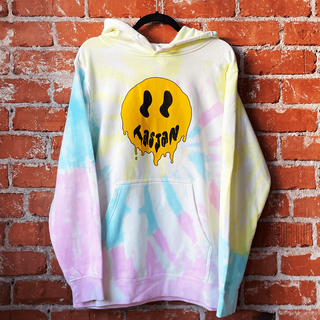 Smiley Tie Dye Hoodie