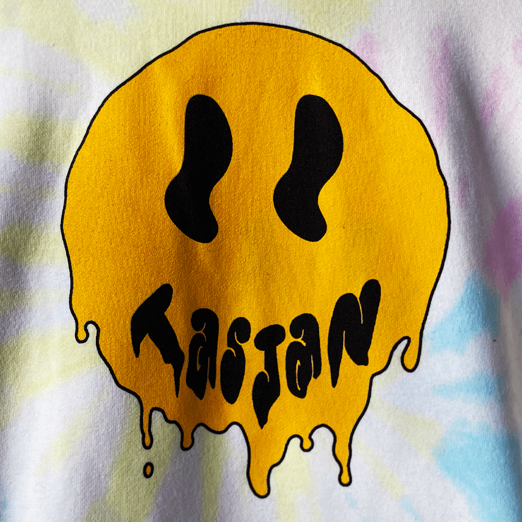 Smiley Tie Dye Hoodie