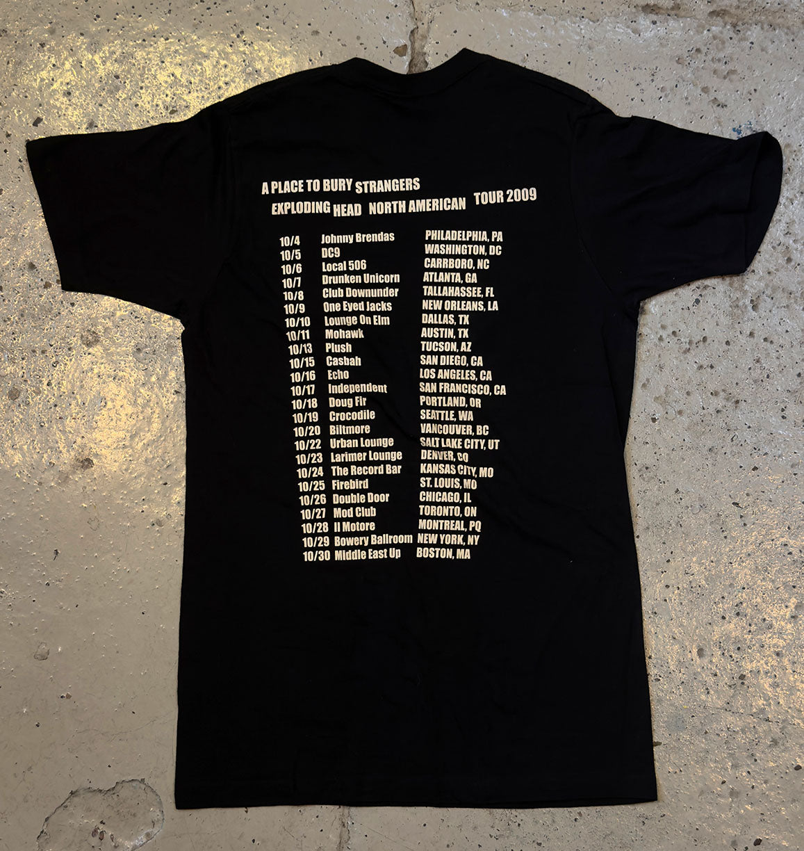 2009 Exploding Head Tour T-Shirt