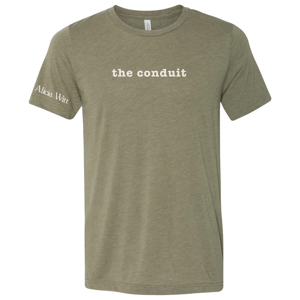 Conduit Typeset Olive Tee