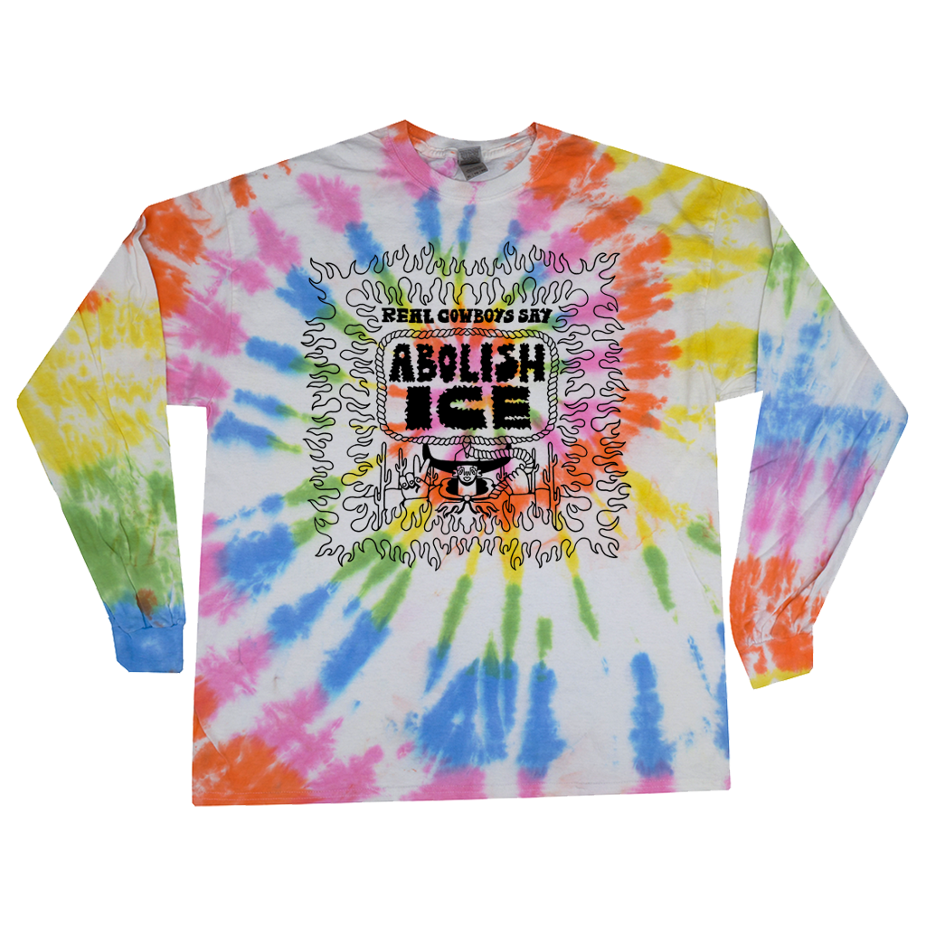 ABOLISH ICE Longsleeve Tie-Dye T-Shirt