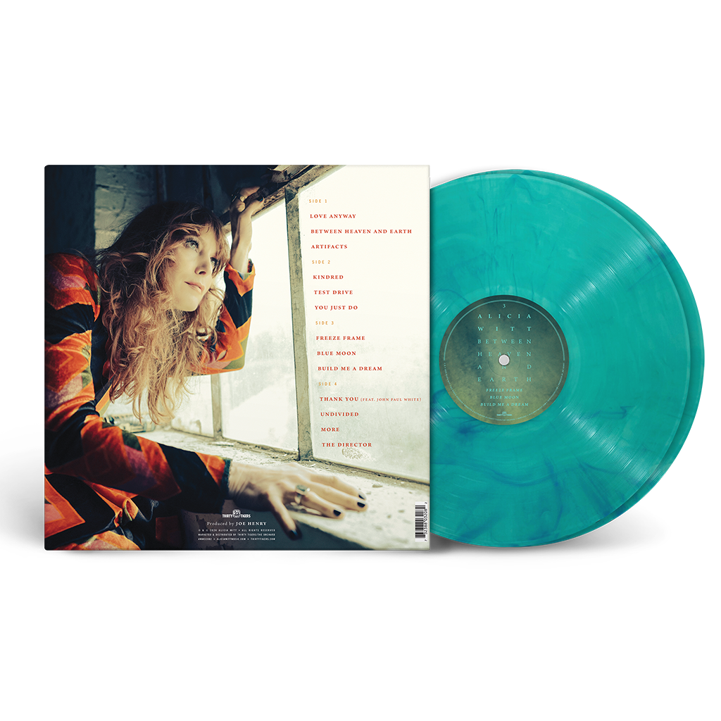 Between Heaven and Earth Sea Glass Turquoise Swirl Double Vinyl