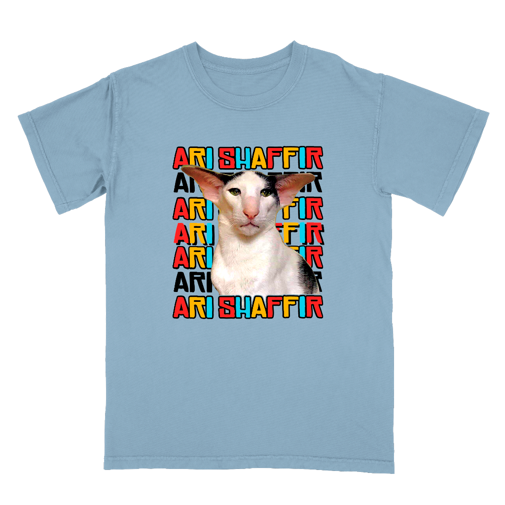 Ari Tour Cat Blue T-Shirt