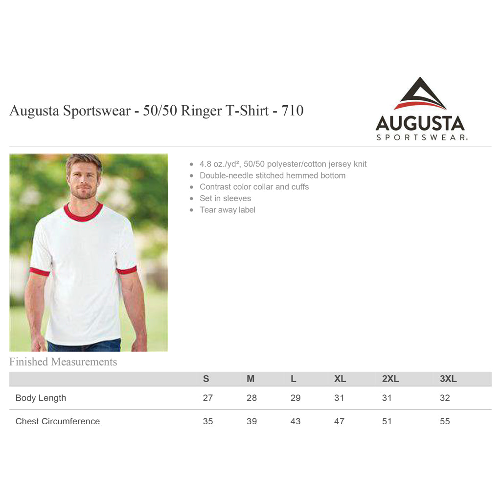 Surfer Girl White & Royal Ringer T-Shirt
