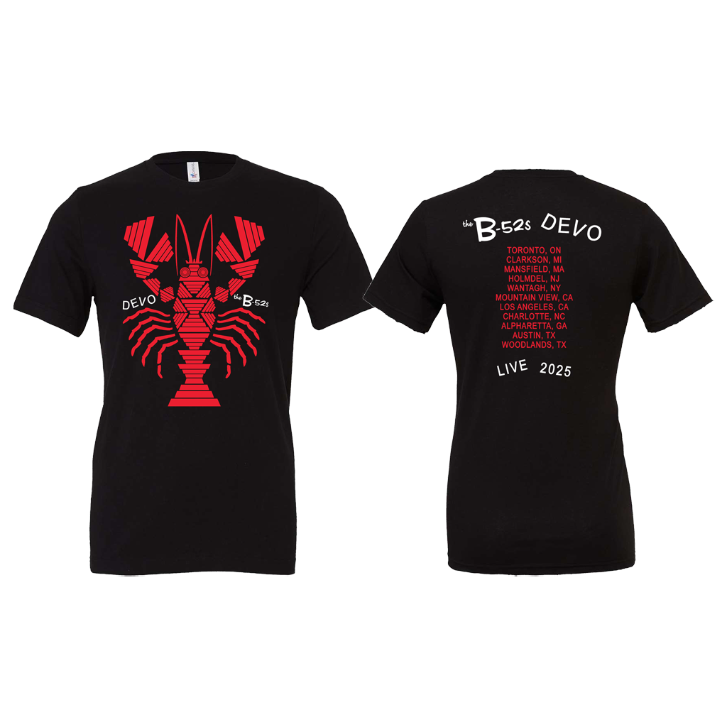 Devo and The B-52's Black T-Shirt
