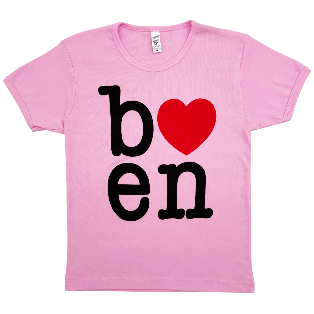 b❤️en Pink Baby Rib T-Shirt