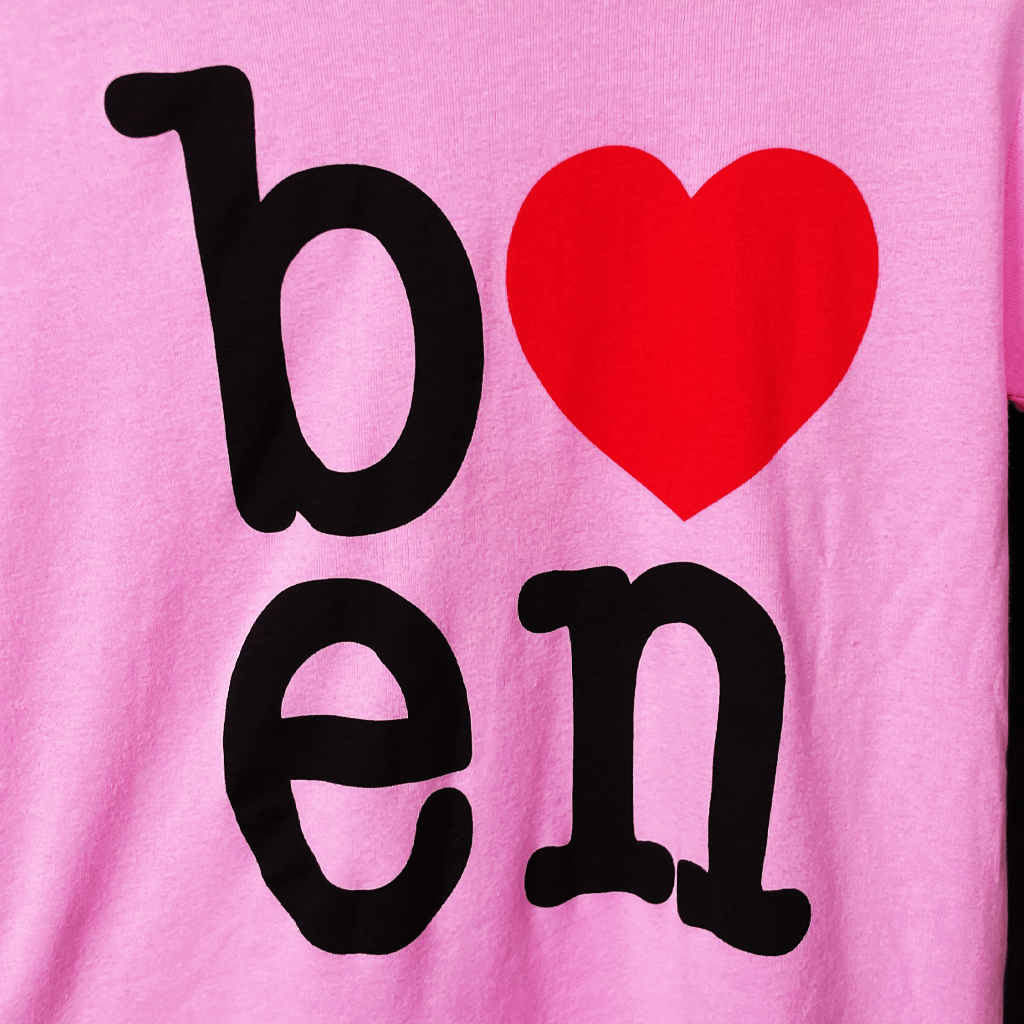 b❤️en Pink Baby Rib T-Shirt