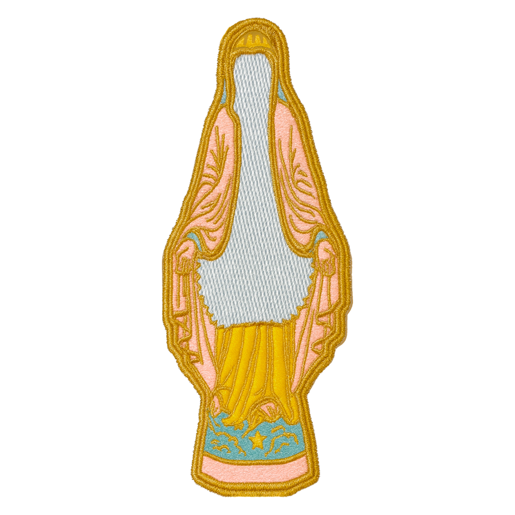 “Crystal Mary” Iron On Patch