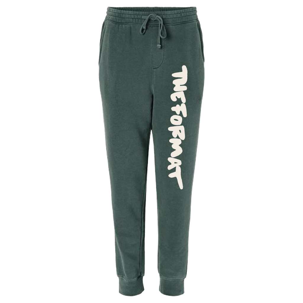 "The Format" Puff Ink Alpine Green Sweatpants