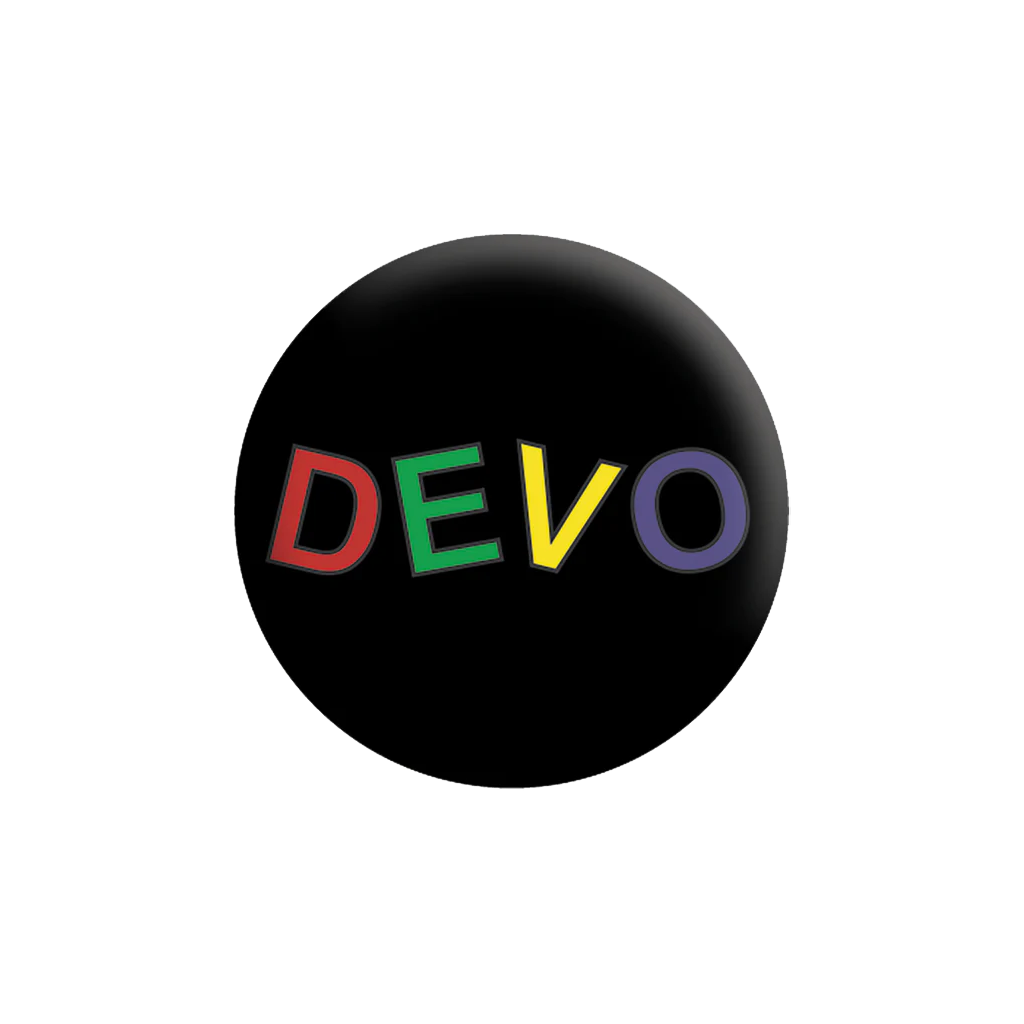 DEVO Multi-Color Logo Button