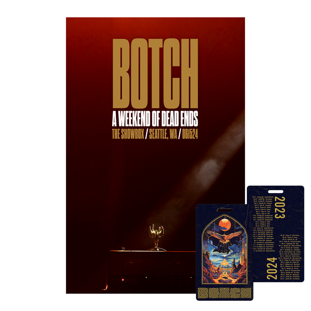 World Tour Laminate w/Lanyard + Signed 11x17 Show Poster Bundle