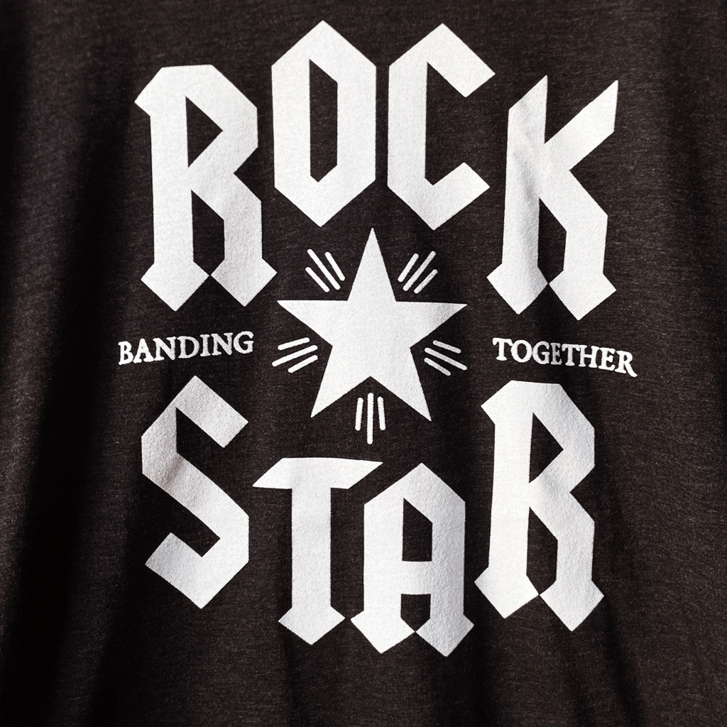 Rock Star Vintage Black T-Shirt