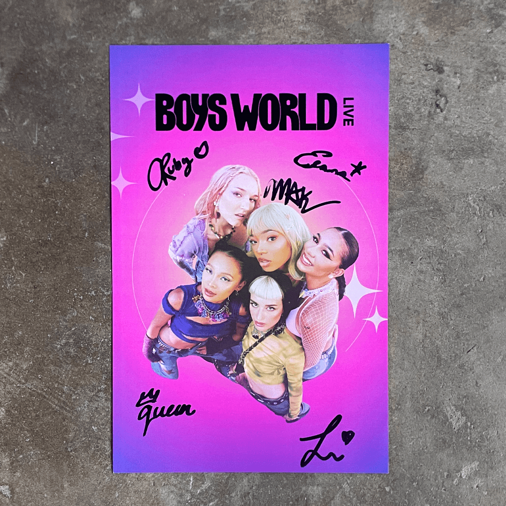 Boys World Signed Poster
