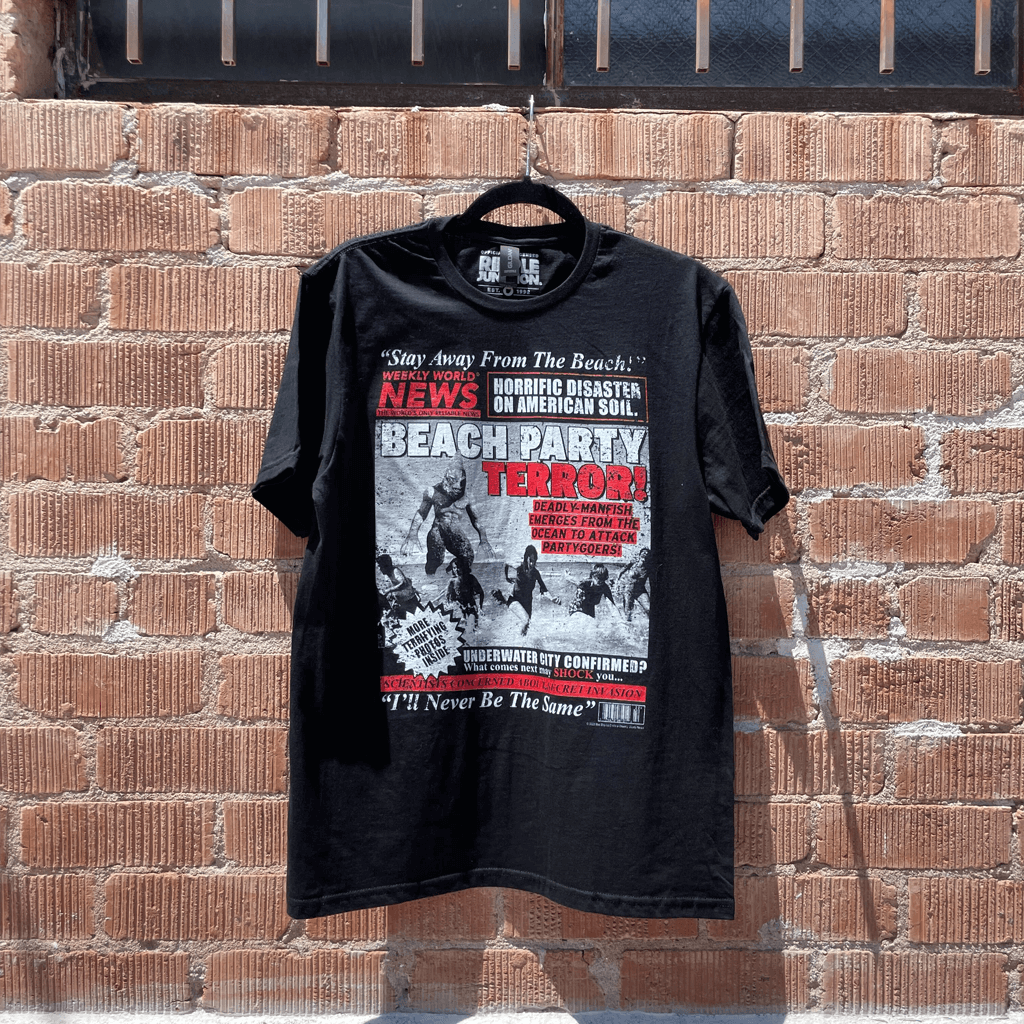 Beach Party Terror Black T-Shirt