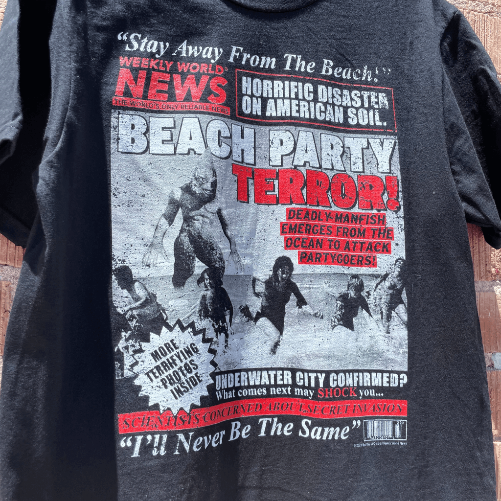 Beach Party Terror Black T-Shirt