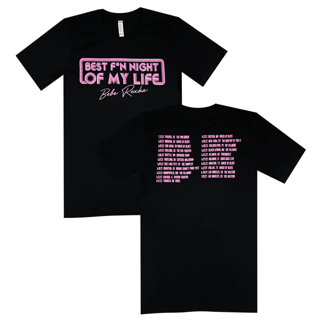 Best F*n Night Tour Black T-Shirt