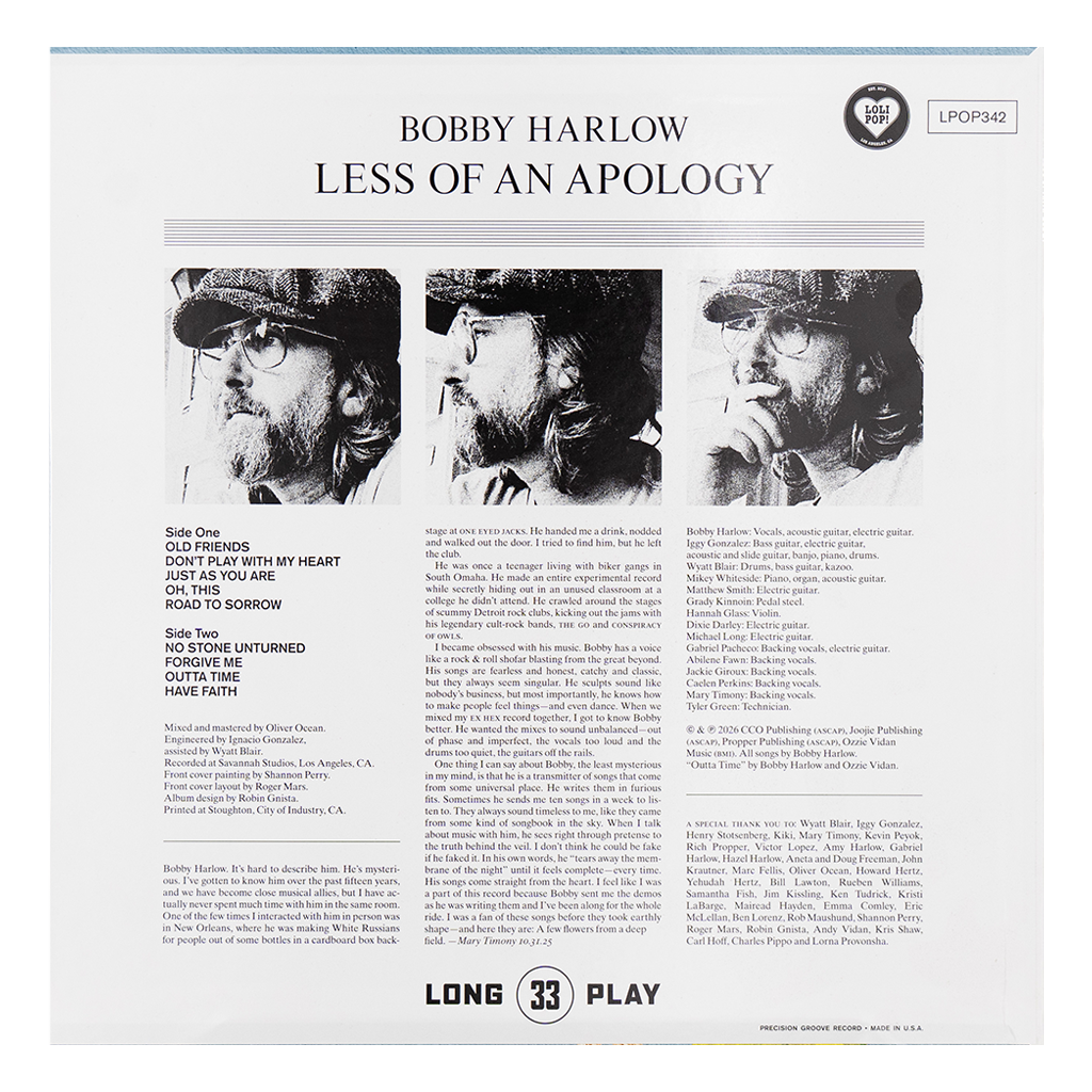 Less of an Apology - 12" Black Vinyl