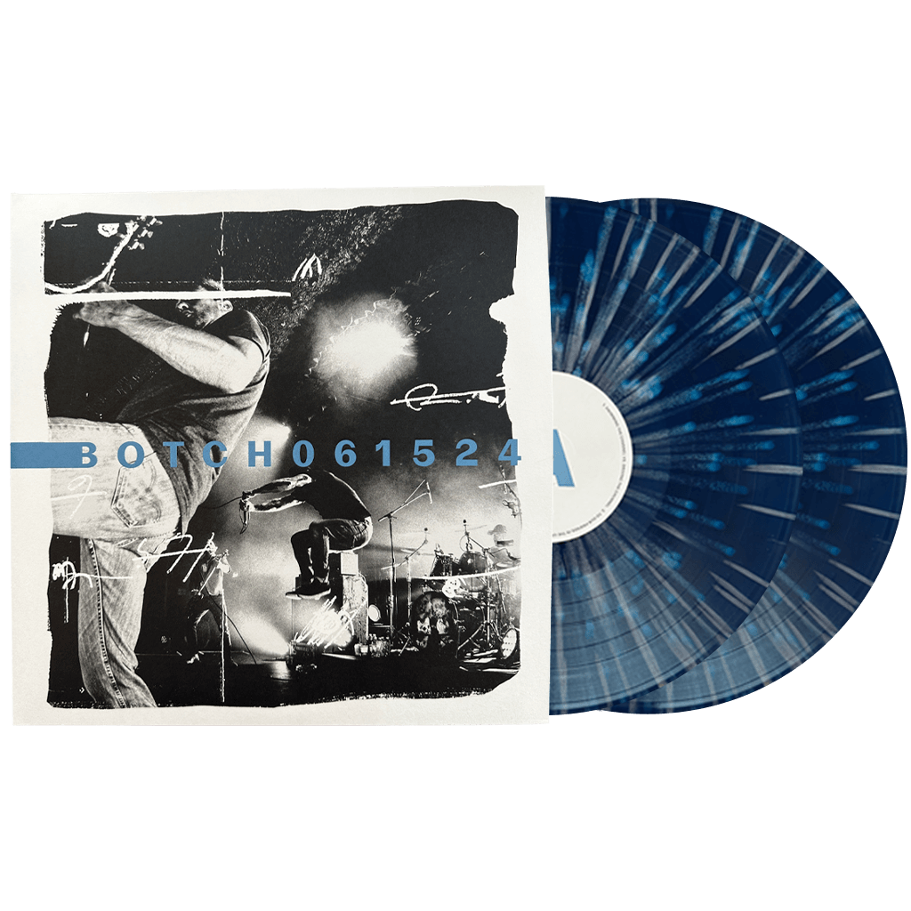 061524 - 12" Transparent Blue with Black Marble & Silver Splatter 2-LP