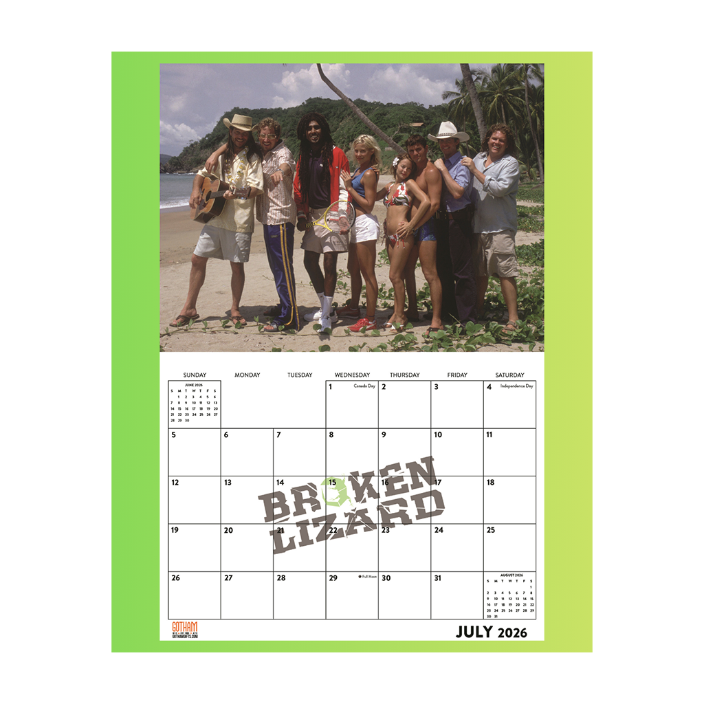 2026 Broken Lizard Calendar