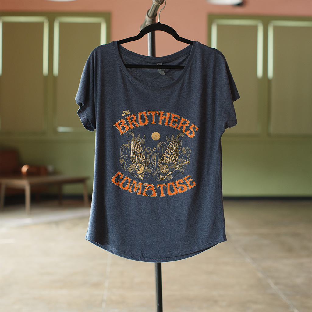 Corn Banjo Vintage Navy Women's T-Shirt