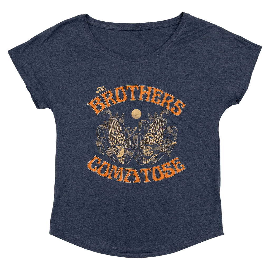 Corn Banjo Vintage Navy Women's T-Shirt