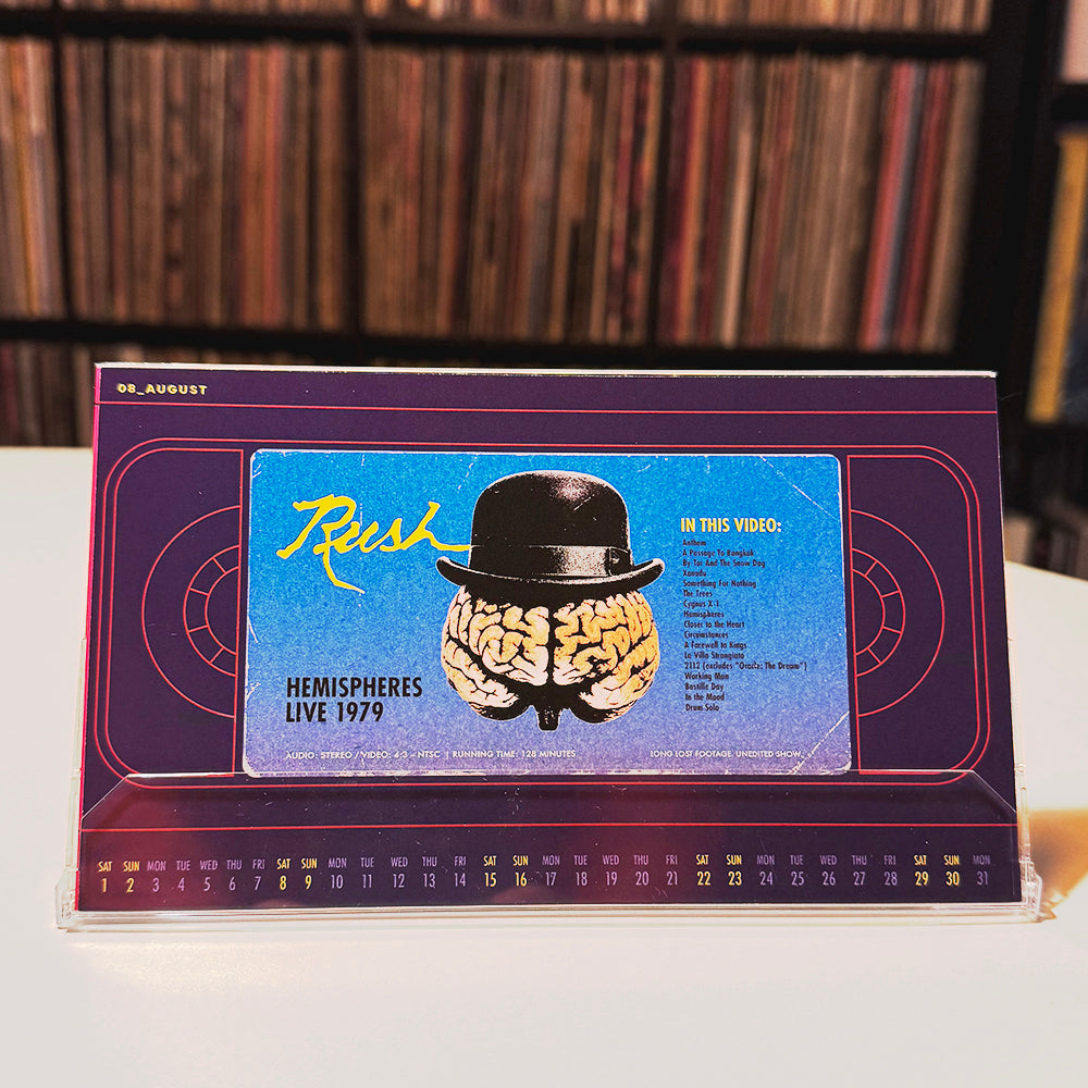 RUSH 2026 DESK CALENDAR (THE VHS EDITION)