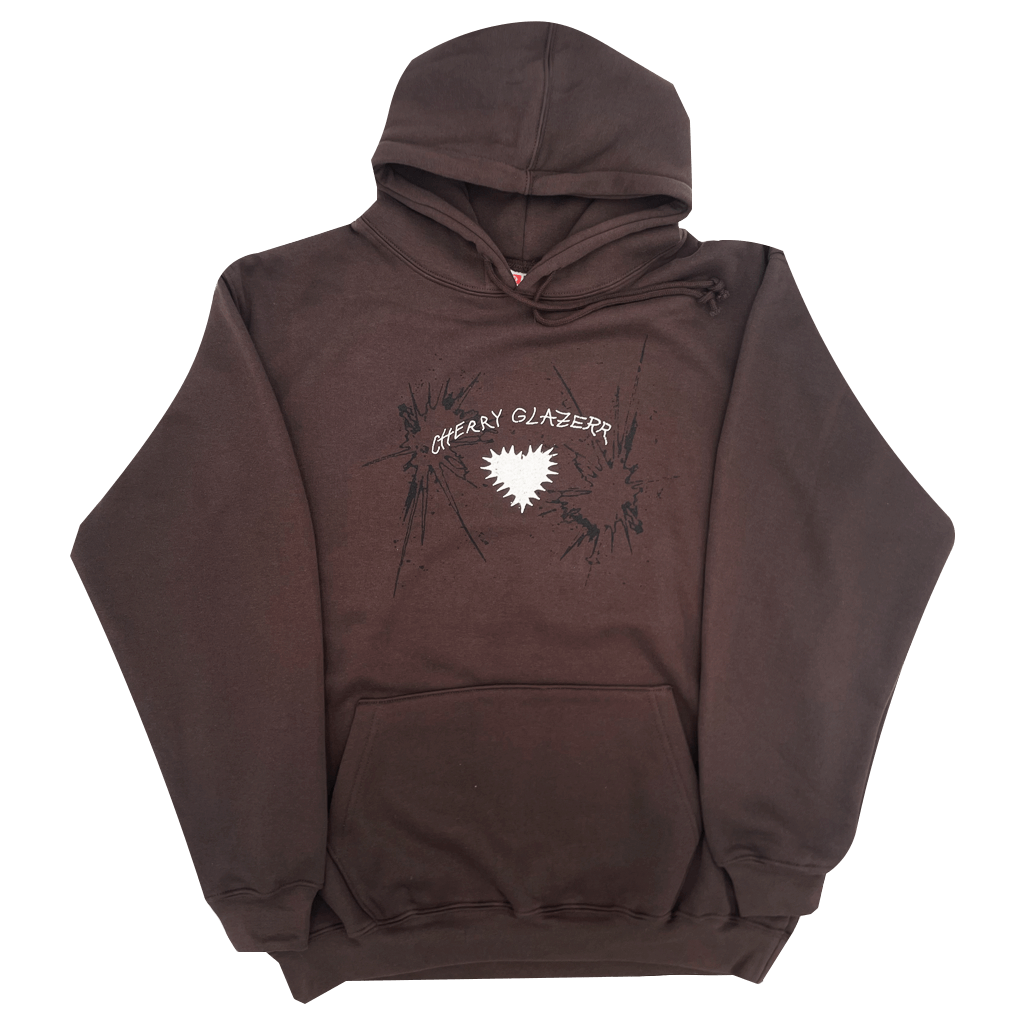 Spikey Heart Brown Hoodie