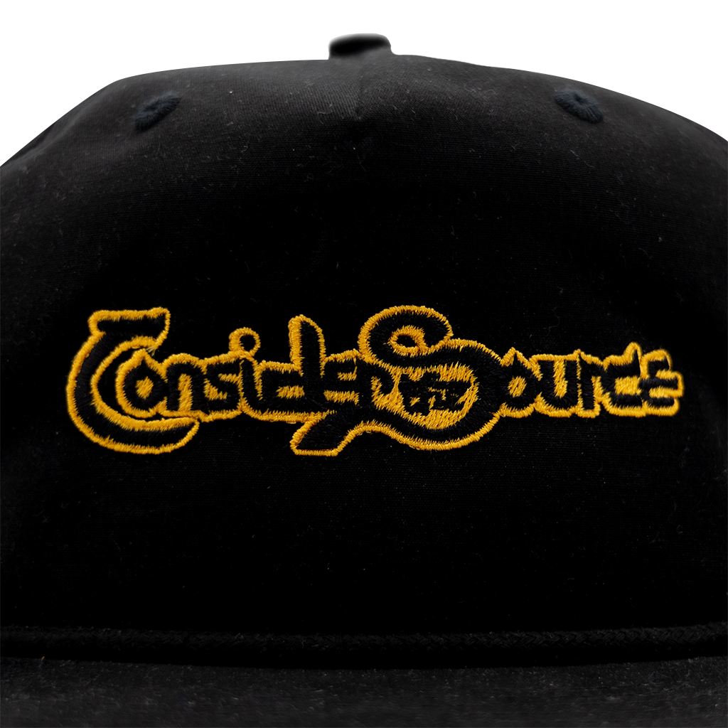 Black Classic Logo Snapback Hat