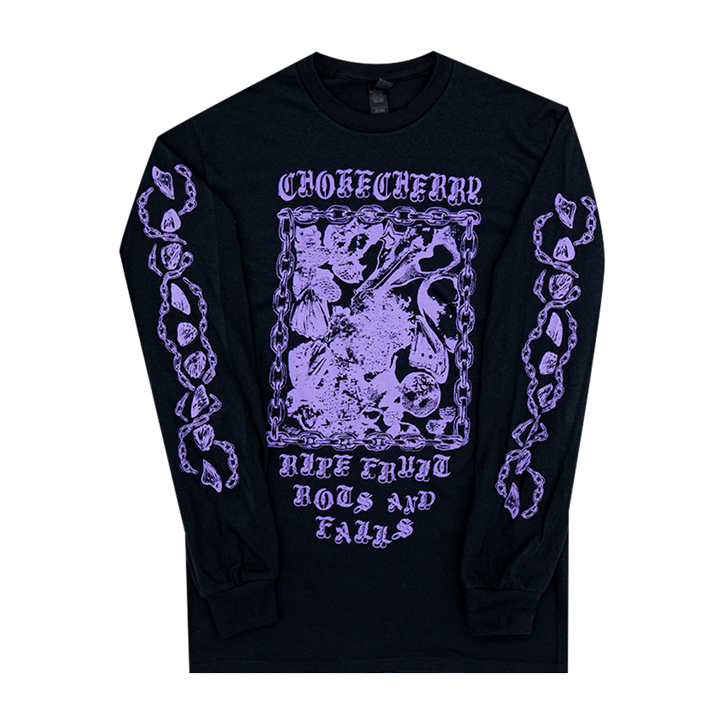 Ripe Fruit Rots and Falls Longsleeve (Black/Purple)