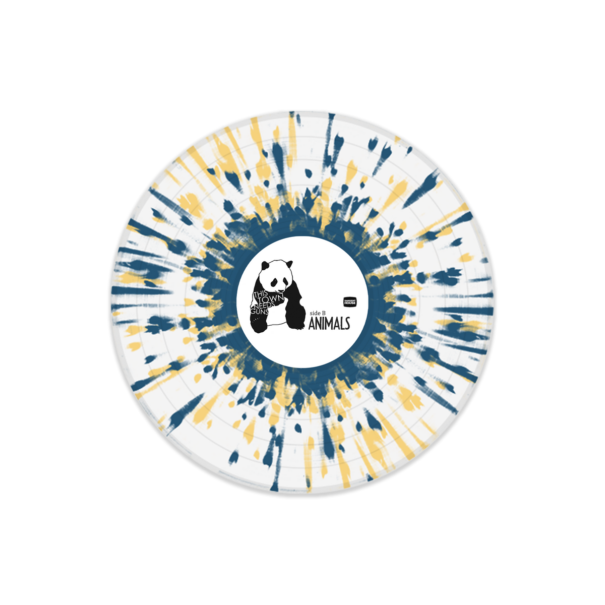Animals - 12" Clear w/ Mustard & Aqua Blue Splatter Vinyl