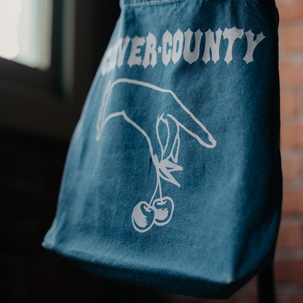 Clover County Denim Tote